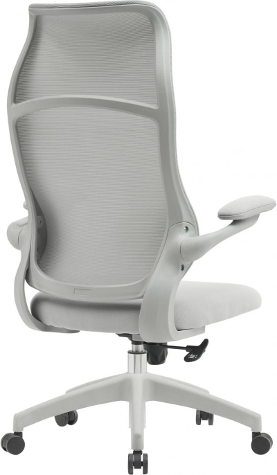 Кресло Cactus CS-GMC505-GY, сетка/ткань, до 100кг, откидные подлокотники,  серый