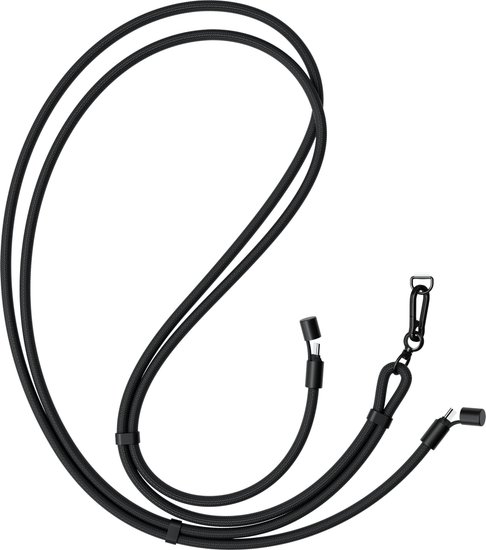 Зарядный кабель - ремень через плечо Satechi OntheGo Crossbody Lanyard Cable 60W. Длина: 1.5м. Цвет: черный (ST-LOTGLK)
