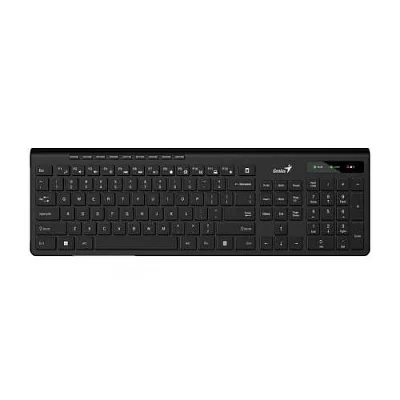 Клавиатура беспроводная мультимедийная Genius SlimStar 7230. 12 мультимедийных клавиш, тонкие клавиши, 2.4ГГц, поддержка приложения Genius Key support. (31310021402)