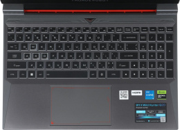 Ноутбук Thunderobot 911 X Wild Hunter G2D Core i5 12450H 16Gb SSD512Gb NVIDIA GeForce RTX4050 6Gb 15.6" IPS FHD 1920x1080 FreeDOS grey WiFi BT Cam JT009A00KRU