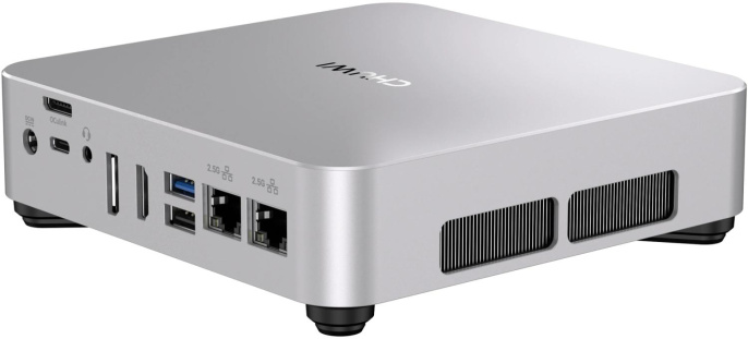 ПК Мини Chuwi AuBox Ryzen 7 8745HS 3.8 780M без ОС 2x2.5GbitEth WiFi BT 120W серебристый/черный 29750256