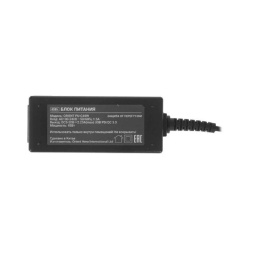 ORIENT PU-C45W, Сетевое зарядное устройство с функцией быстрой зарядки, мощность 45Вт, Quick Charge 3.0+Power Delivery, выход: Type-C кабель 1.8 метра, DC 5-20В, 2.25А max, цвет черный 31122
