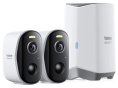 Видеокамера Baseus S0TY002131 Security N1 Plus 2K 2-Cam Kit White S0TZ00 станция: встроенная сирена 90 дБ, память 16 ГБ, подключение: Wi-Fi 2.4 ГГц, радиус действия: до 100 м, питание: 12 В, камера: разрешение: 2304x1296, поле зрения: 145°, ночное виде