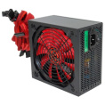 Блок питания Ginzzu PC600 14CM Red 80+ black,APFC,24+4p,2 PCI-E 6+2 , 5*SATA, 4*IDE,оплетка, кабель питания,цветная коробка