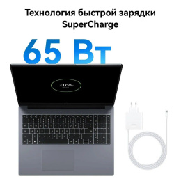 Ноутбук Huawei MateBook D 16 MCLG-X Core i5 13420H 8Gb SSD512Gb Intel UHD Graphics 16" IPS 1920x1200 Windows 11 Home grey space WiFi BT Cam 53014CNC
