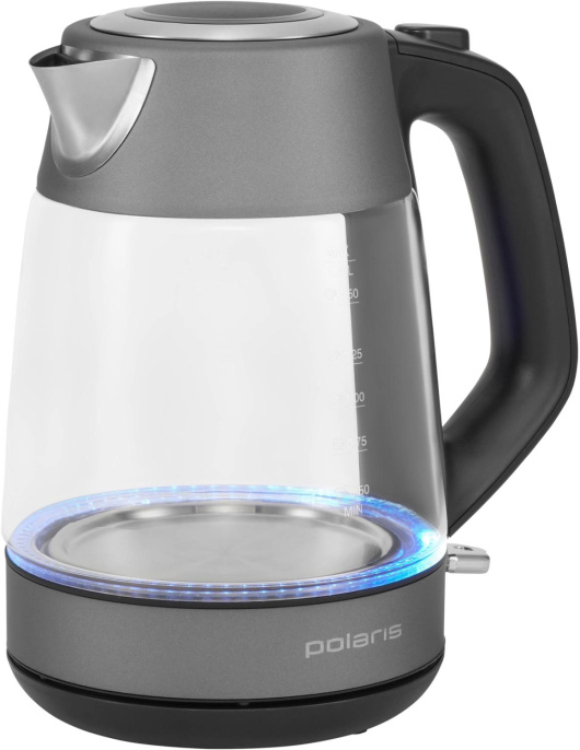 Чайник электрический Polaris PWK 1760CGL 1.7л. 2150Вт шампань/черный корпус: стекло/металл