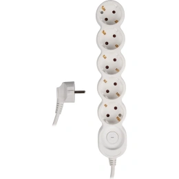 Удлинитель Jazzway EX-05GS-300 5 x 3 заземление, шторки, выключатель с подсветкой 5034839