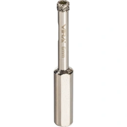 Коронка алмазная по керамике 6 мм, трехгранный хвостовик VIRA 559512