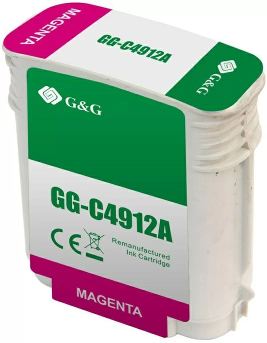 Картридж струйный G&G GG-C4912A № 82 пурпурный (72мл) для HP DJ 500/800C