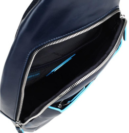 Рюкзак слинг мужской Piquadro Blue Square CA4827B2/BLU2 синий натур.кожа
