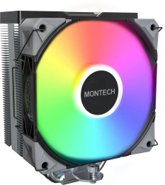 Устройство охлаждения кулер MONTECH NX400, 4-pin, ARGB, 120мм, черный, retail [nx400argbbk]