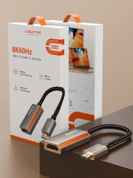 Адаптер CABLETIME CP15A (CT-CMHF8K-ZG) USB C-HDMI из цинка 8K/60 Гц