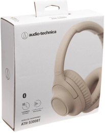 Гарнитура мониторные Audio-Technica ATH-S300BT 1.2м бежевый беспроводные bluetooth оголовье ATH-S300BT BG