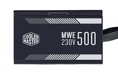 Блок питания 500 Ватт Cooler Master. Power Supply Cooler Master MWE White, 500W, ATX, 120mm, 6xSATA, 2xPCI-E(6+2), APFC, 80+ White