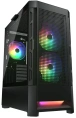 Корпус ATX Без БП Cougar Airface CGR-5ZD1B-AIR Tempered Glass, 1xUSB 2.0, 2xUSB-A 3.2 5Гбит/с, 1x120mm FAN, HD Audio+Mic, VGA MAX 330mm, CPU MAX 190mm, пылевые фильтры Black