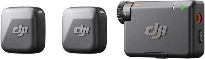 Радиосистема DJI Mic Mini (2TX + 1RX) DM3050 электретный (малый конденсатор), петличный/портативный, для интервью и репортажей/для смартфонов, круговая направленность, 20-20000 Гц, разъем подключения USB Type-C/3.5 мм, радиус действия 400 м