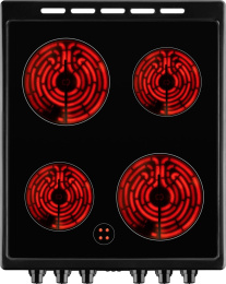 Плита Электрическая Weissgauff WES 2V16 BE черный стеклокерамика без крышки