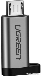 Адаптер Ugreen US282 50590 адаптер microUSB 2.0/USB 2.0 Type-C, серый