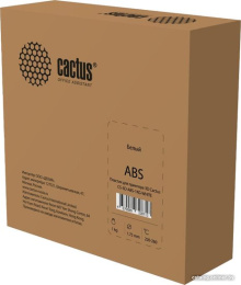 Пластик для принтера 3D Cactus CS-3D-ABS-1KG-WHITE ABS d1.75мм 1кг L386м 1цв.