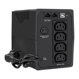 ИБП ExeGate SpecialPro UNB-600.LED.AVR.4C13.RJ.USB 600VA/360W, LED, AVR, 4*C13, RJ45/11, USB, батарея 12V 7.2Ah, Black EX292763RUS