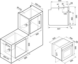 Духовой шкаф Электрический Krona Legende 60 IX нержавеющая сталь/черный