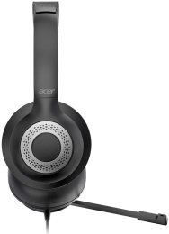 Гарнитура Acer OHW309,  для компьютера, накладные,  проводные USB/3,5 мм, черный [zl.hdsee.004]