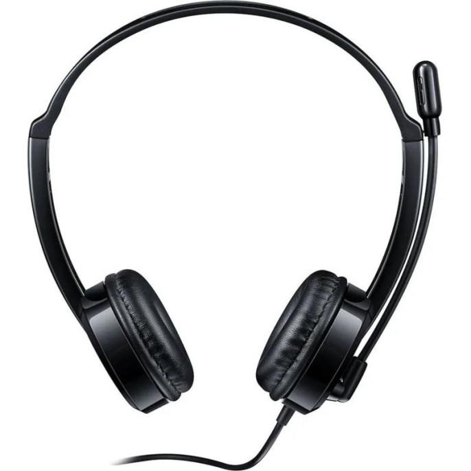 RAPOO Гарнитура проводная H100-BL, цвет - черный (18007)