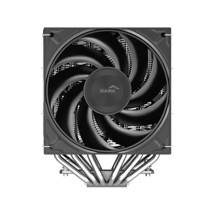 Кулер для процессора CPU Cooler SAMA A60E 265W, 4-pin PWM, 156.5mm, 6x6mm, 2x120mm, 78CFM, 29dBA, 2200RPM, S: 1851/1700/1200/115X, AM5/AM4, silver A60-XXWNNXOX-G