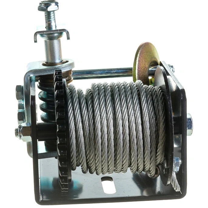 Ручная стационарная лебедка Jun Kaung трос 5мм.x4,6м. WC06-915A-2