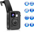 Видеорегистратор персональный BodyDVR F1 ТУ BY 692227983.002-2023 процессор: Ambarella H22, встроенная память: 64 GB, экран: 0.96" информационный ЖК сверху , угол обзора: 140°, видео: до 2688×1512@30 fps, кодек: H.265, ИК-подсветка: автоматическая/ручн