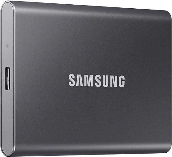 Внешний диск SSD Samsung T7 4ТБ MU-PC4T0T/WW, USB 3.2 Gen 2, запись - 1000МБ/с, чтение - 1050МБ/с, черный
