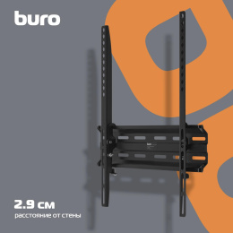 Кронштейн для телевизора Buro TL3, 32-65", настенный, наклон,  черный [bm35a14tf0]