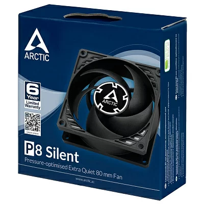 Case fan ARCTIC P8 Silent (Black/Black) - retail (ACFAN00152A)