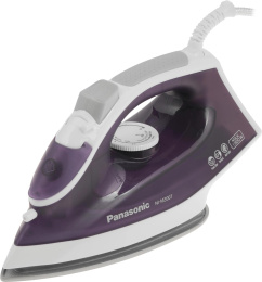 Утюг Panasonic NI-M300TVTW,  с паровым ударом,  1800Вт,  белый и фиолетовый