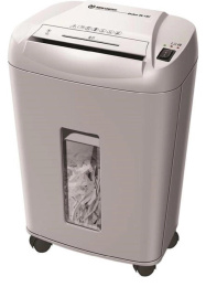 Шредер New United Etalon ER-18C серый секр.P-4 фрагменты 18лист. 28лтр. скрепки скобы пл.карты CD