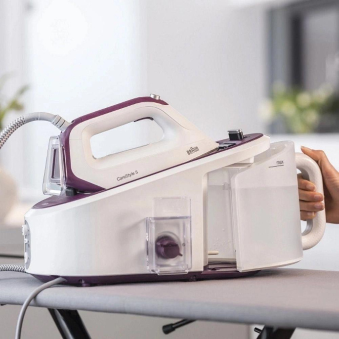 Парогенератор Braun IS5155WH 2400Вт белый/сиреневый