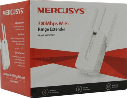 Повторитель беспроводного сигнала Mercusys MW300RE N300 Wi-Fi белый