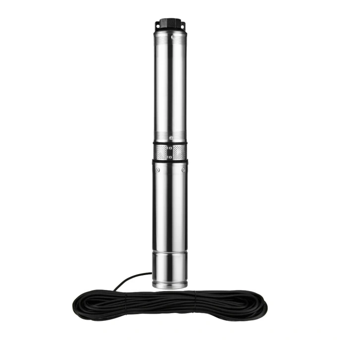 Скважинный насос Jemix Ø 4", кабель 30 м, 550 Вт, макс. напор 55 м, ном. напор 35 м, при 2 куб.м/ч, 8 степеней, крыльчатка пластик, встроенное управление СН 4-2-35