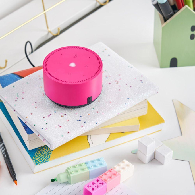 Умная колонка Yandex Станция Лайт Алиса розовый 5W 1.0 BT 10м YNDX-00025N