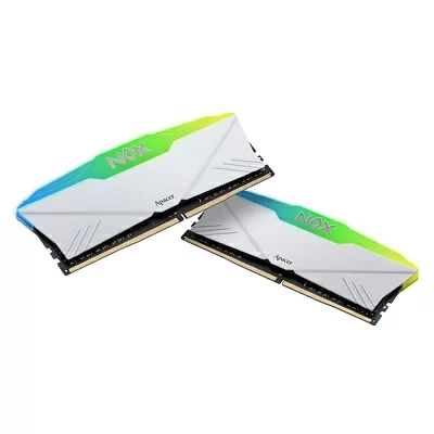 Оперативная память Apacer DDR4 DIMM 32GB Kit 2x16Gb AH4U32G36C25YNWAA-2 PC4-28800, 3600MHz, CL18, NOX RGB WHITE AURA2