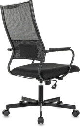 Кресло руководителя Бюрократ CH Balance, сетка/ткань, до 150кг, черный