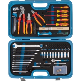 Набор электрика NORGAU тип N1000Е 70 предметов в пластиковом кейсе 068102001