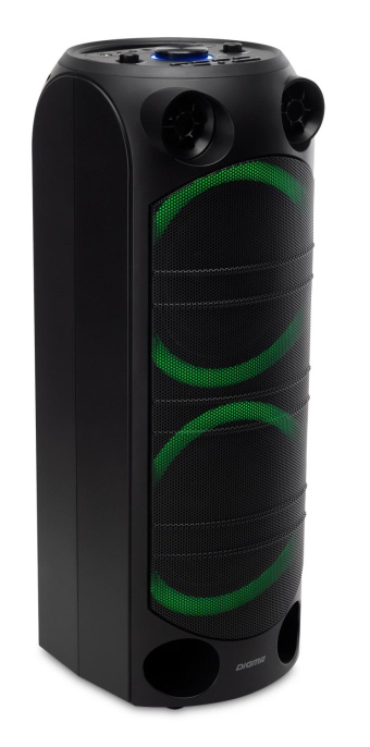 Музыкальный центр Digma D-MC1720, 80Вт, с караоке, Bluetooth, FM, USB, micro SD, черный