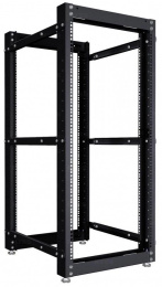 Стойка двухрамная NTSS NTSS-2POR24U/600-1000-BL 24U 550ммx1000мм 600кг черный