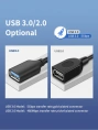 Удлинительный кабель CABLETIME CA14E (CT-AMAF2.0-PB0.5) 0.5 м, черный, ПВХ USB2.0 AM-AF