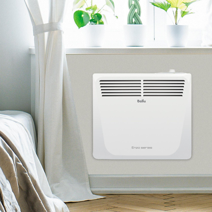 Конвектор Ballu Enzo BEC/EZMR-1500,  1500Вт,  с терморегулятором, белый
