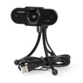 Веб-камера ExeGate BlackView C525 HD Tripod 1.3Мп, 1280х720, 720P, 30fps, защитная шторка, штатив Flex в комплекте, фиксированный фокус, 4-линзовый объектив, микрофон с шумоподавлением, универсальное крепление, USB, кабель 1,5 м, Windows® 7/8/10/11, Mac