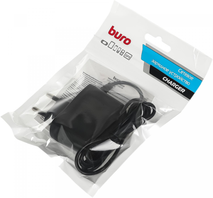 Сетевое зарядное устройство Buro BUWC1,  USB-C, 10Вт, 2A, черный [buwc10s00cbk]