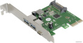 Контроллер ExeGate EXE-323 (PCI-E x1 v2.0, 2*USB3.0 ext. + 1*Type-C, разъем доп.питания, VIA Labs Chipset VL805) EX283719RUS