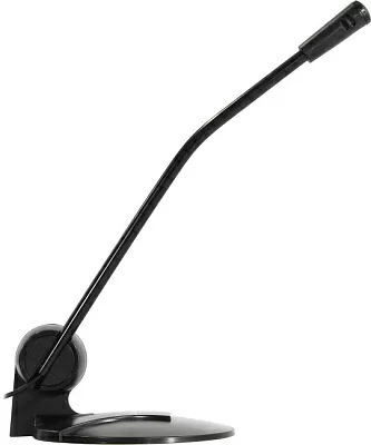 Микрофон Defender MIC-117 (64117) (конденсаторный, круговая направленность, настольный, для общения, 20-13000 Гц, подключение по 3.5 мм, кабель 1.2м, черный)